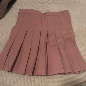 Pink ruffle skirt